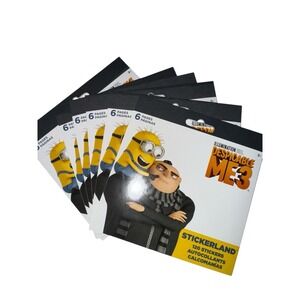 Lot Of 6 Booklets Minions Despicable Me 3 Sticker Book 600 Stickers Party Favors